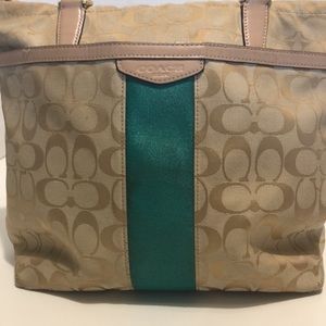 Coach Handbags 2 handles Beige Pre Owned